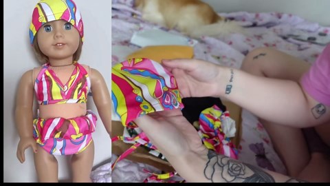 ARTST American 18 inch Doll Clothes Accessories-10 Set Doll Outfits | American 18 inch doll Clothes Bikini Swimsuit Set,Pajama Sleep uniform,Camo Sport,Princess Dress,Casual Vacation Outfit