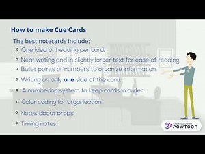 Giving a Speech 9: Making Effective Cue Cards