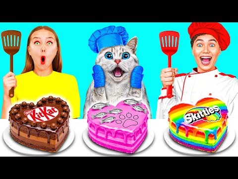 Me vs Grandma Cooking Challenge with Cat | Funny Situations in Kitchen by Crazy DO