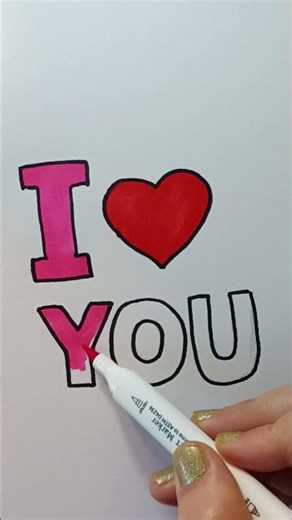 💖I Love You Coloring #art #asmr #cute