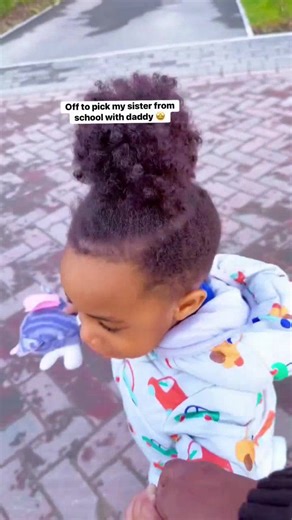 Off to pick my sister from school with daddy 🤩 #FamilyTime #SisterLove #DadLife