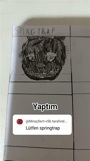 Spring trap istemeyin çünkü yapıldı #fazbearfrights #fnaf