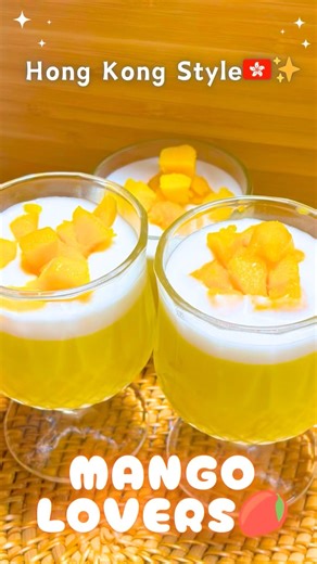 🇭🇰 Hong Kong Style Mango Pudding 🥭 | So Easy, So Good😋✨