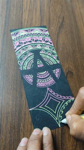Day- 7/15 Next level mandala bookmark..#shorts #floral #letter #bookmarks #drawing #art #creative