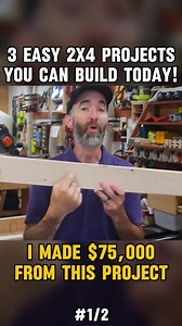 3 Easy 2x4 Projects You Can Build Today! - I made $75,000 from this project // Part 1 #woodworker #wood #diyprojects #2x2 #2x4 #2x6 #2x8 #2x10 #2x12x12 #handmade #wooddesign #woodworking #woodtok #diy #fyp | Hollie kate2344