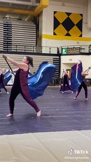Impressive Winter Guard Performance at Winter Showcase