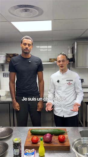 Humain normal VS Chef étoilé 🥒 @Danny khezzar m'a montré que la cuisine est un art 😭 J'ai fait un podcast avec lui qui est dispo sur @theelevatehouse