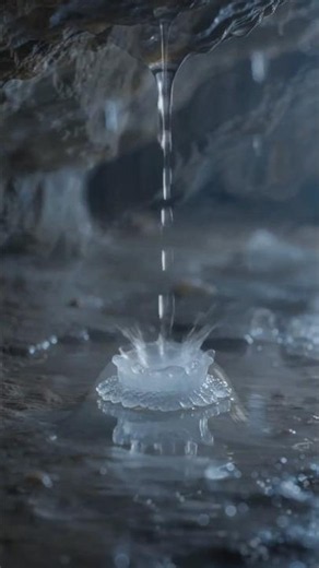 How Amarnath Ice Shivling Forms Naturally? ❄️🕉️ | Divine Time-Lapse #shorts