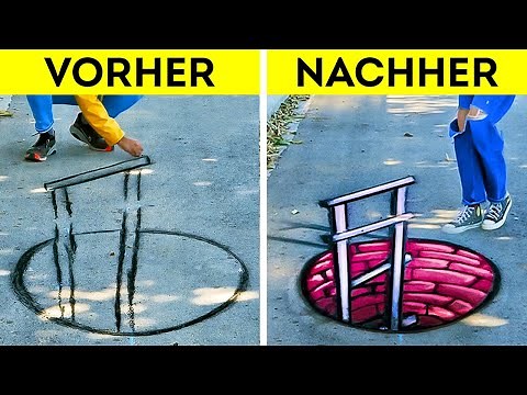 OPTISCHE TÄUSCHUNGEN ZEICHNEN || TUTORIAL FÜR 3D-ILLUSIONEN