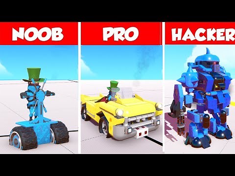 NOOB VS PRO VS HACKER AUTO in Trailmakers bauen !