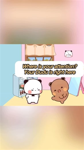 DudusbubusWorld on Instagram: "Sneaky Food Hello Family i’m DUDU look my BUBU haha found sneaking aww my BUBU i love you so soo sooooo muchhhhh my baby🐻🐼 #viral #bubududu #sneakpeak #food #animation"