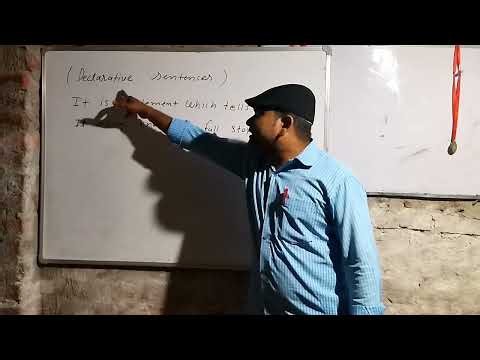 What is the declarative sentences?It was explained in easy way