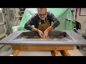 Custom GFRC sink fabrication