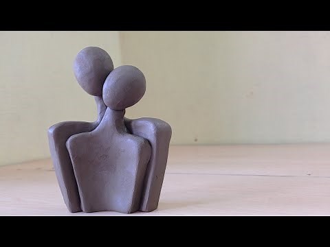 Clay art // Beautiful showpiece // Easy five minutes clay art // Terracotta art // Learn clay art