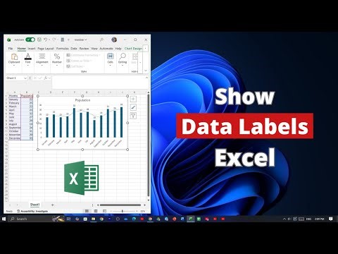 How to Enable or Show Data Labels on Microsoft Excel