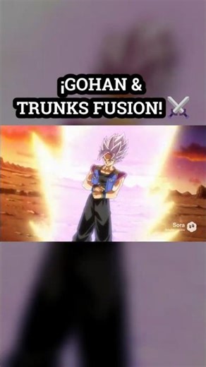 La Fusión de Gohan y Trunks ⚔️🧬 | Gohanks | Dragon Ball Super 2 | #sora2 #soradbz
