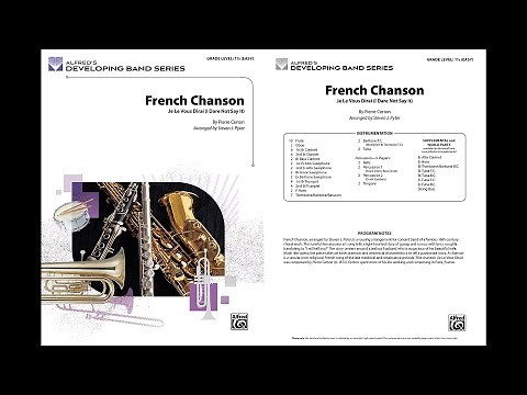 French Chanson, arr. Steven J. Pyter – Score & Sound