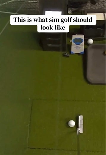 No Auto-Putt here! . . . #golfplusvr #golftiktok #simgolf #golfsimulator #vrgolf