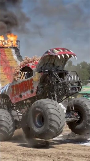 ZOMBIE MONSTER TRUCK MADNESS #monsterjam #microtrucks #zombie #gravedigger