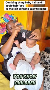Combing 🪮my baby hair and I apply hair food To make it soft and easy to comb | LULU’s Diary