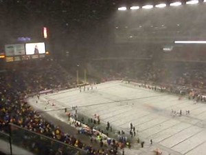 Patriots vs Titans ~ Heavy Snow @ Gillette Stadium