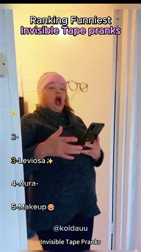 Ranking Funniest invisible tape pranks