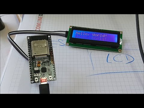 Connect LCD to ESP32. HD44780 LCD Display Bundle 4x20 Characters with I2C. nodeMCU DevKit. Arduino