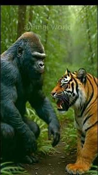 Gorilla vs Tiger – Who Would Win? Powerful Animal Comparison#animalworld