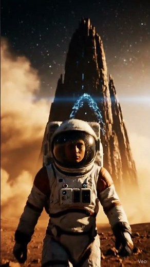 Astronaut Discovers Alien Ruins on Distant Planet | 4K Cinematic Shot #space #cosmicexploration