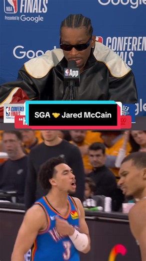 SGA Praises Jared McCain's Confident Game 3 Performance