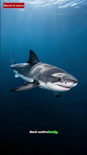 🦈 Did You Know? Sharks Have No Bones at All! #naturefacts #animals