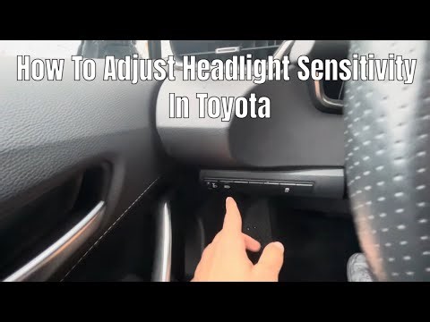 How To Adjust Headlight Sensitivity In Toyota Corolla Tutorial