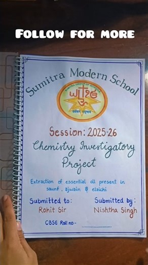 Class 12th Chemistry Investigatory Project #class12 #chemistry #file