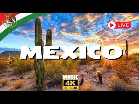 MEXICO and MUSIC | Mexico's Relaxing Music and Amazing Culture, Nature | 4K UHD Video Live