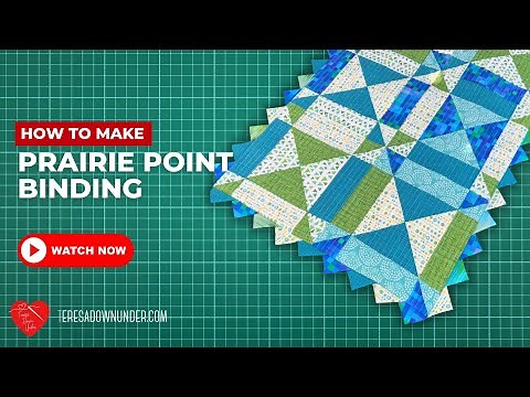 How to make Prairie point binding
