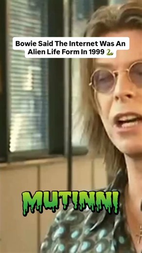 He didn’t see a tool, he saw a takeover. The internet wasn’t built to connect us. It was built to consume us. Bowie called it before anyone else did. 👁🐍 | Mutinni