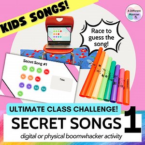 Secret Songs - Solfege Boomwhacker Music Activity - Elementary Music Game