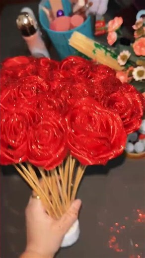 Red bouquet 💐 handmade order now 🫶❤️ #ordernow #followforfollowback