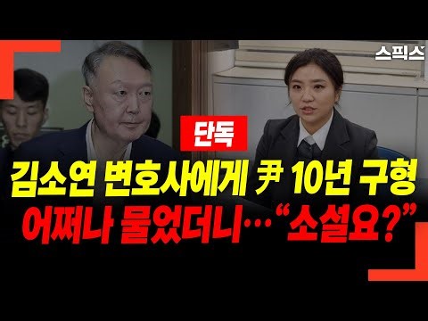 [Exclusive] When asked by attorney Kim So-yeon about the 10-year sentence for Yoon... “A novel?”