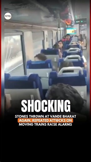 Up2Date India on Instagram: "Once again, stones were hu₹led at a moving Vande Bharat train, sh@ttering windows and r!sking innocent l!ves. This is not just d@mage to a train, it is d@mage to our mindset as a society. Trains like Vande Bharat represent speed, safety, and India’s future, yet repeated stone pelting shows how careless act!ons can put hundreds of passengers in d@nger. Every br0ken window means wasted public money, delayed services, and sh@ken trust. Development cannot move forward if