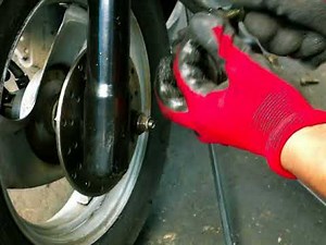 YAMAHA SA16J ジョグ フロントフォーク 取り外し