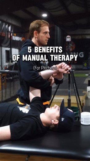 #1 Improved Mobility Post-throw tightness in the cuff, lat, pec, and scap muscles can alter mechanics fast. Restoring normal tissue mobility keeps the shoulder moving freely and prevents stiffness from carrying into the next throwing day. #2 Pain Reduction Throwing creates natural irritation in the cuff, posterior shoulder, and surrounding tissues. Manual therapy helps calm that down—reducing soreness, muscle guarding, and inflammation so the arm can bounce back quicker. #3 Increased Range of Mo