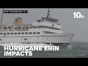 Woman discusses Hurricane Erin impact on Block Island, ferry