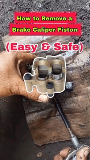 How to Remove a Brake Caliper Piston #mechanic #motorcycle #repair #engineering