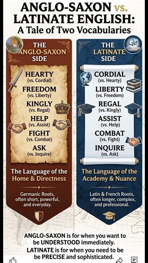 Why Your English Sounds "Basic" (Anglo-Saxon vs. Latinate)