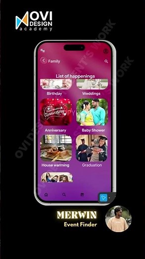 MERWIN ux Designer, UX UI Project presentation at Ovi Design Academy #education #ux3 #placement