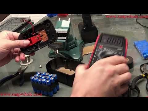 Harbor Freight Drill Master Drill/Driver Battery Upgrade from Ni-Cad to NI-NM Battery replacement