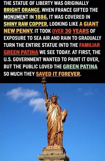 The Copper Queen: Lady Liberty’s Original Glow #historyshorts #statueofliberty #usa