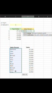 1.3K views · 27 reactions | Imagine the time and effort you can save by ranking sales effortlessly with just 4 excel functions. #exceltips #exceltutorial #Excel #spreadsheet #salesalesale #DataAnalysis #dataanalytics #manager | Excel Basics | Facebook