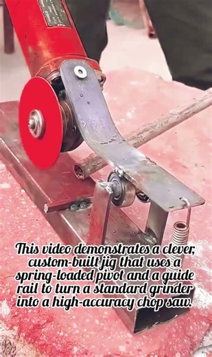 DIY Angle Grinder Chop Saw Attachment for Precision Metal Cutting